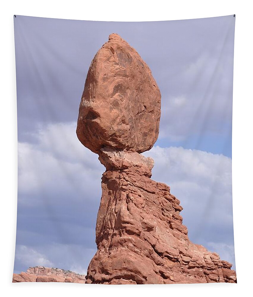 Balance Rock Tapestry featuring the photograph Balance Rock by Frank Madia