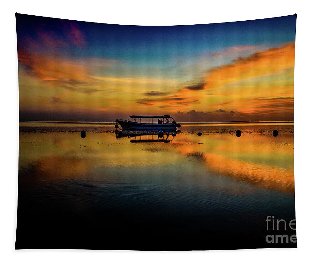 Bali Tapestry featuring the photograph Magical Bali Sunrise by M G Whittingham