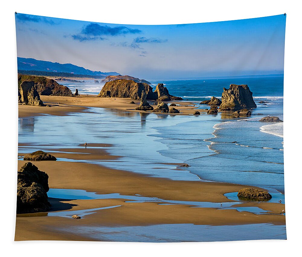 Oregon Tapestry featuring the photograph Bandon Beach by Darren White