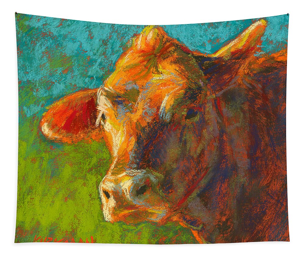 Rita Kirkman Tapestry featuring the pastel Barley by Rita Kirkman