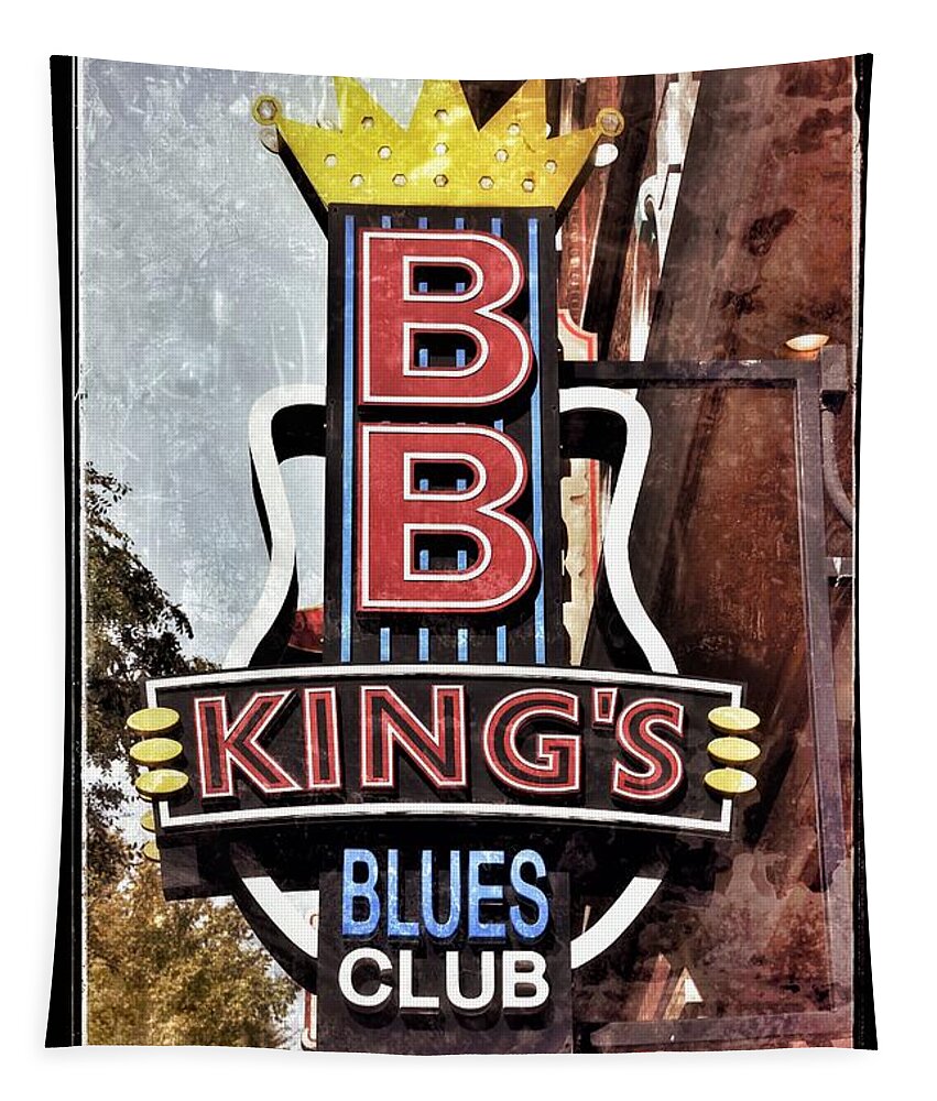 Bb King Tapestry featuring the digital art BB King Blues Club - Nashville TN by Debra Martz