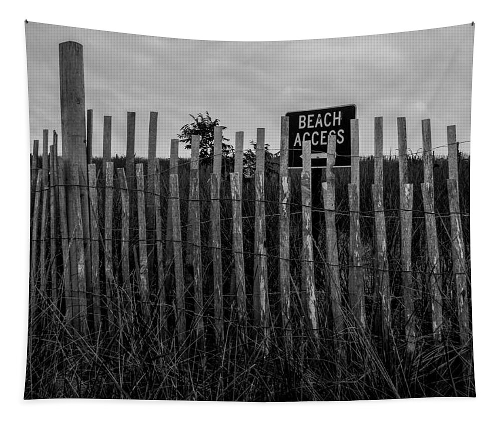 Beach Tapestry featuring the photograph Beach Access by Brian MacLean