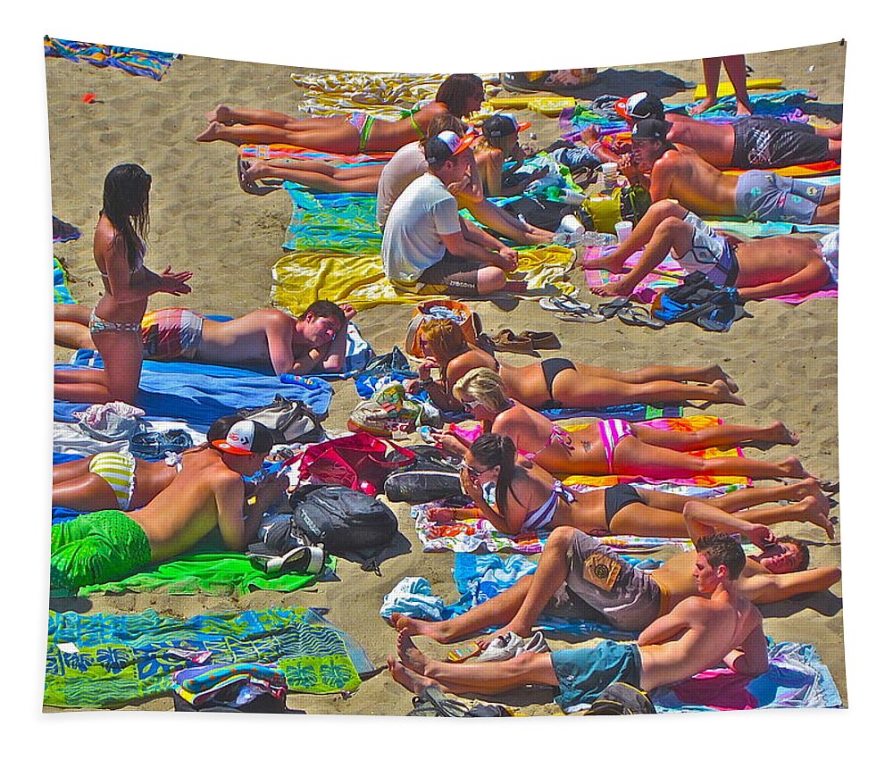 Photograph Tapestry featuring the photograph Beach Blanket Bingo by Gwyn Newcombe