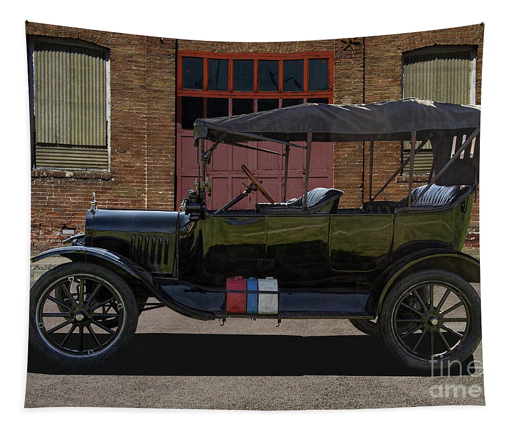 Model Tapestry featuring the photograph Beautiful Model T Touring Car by Nick Gray