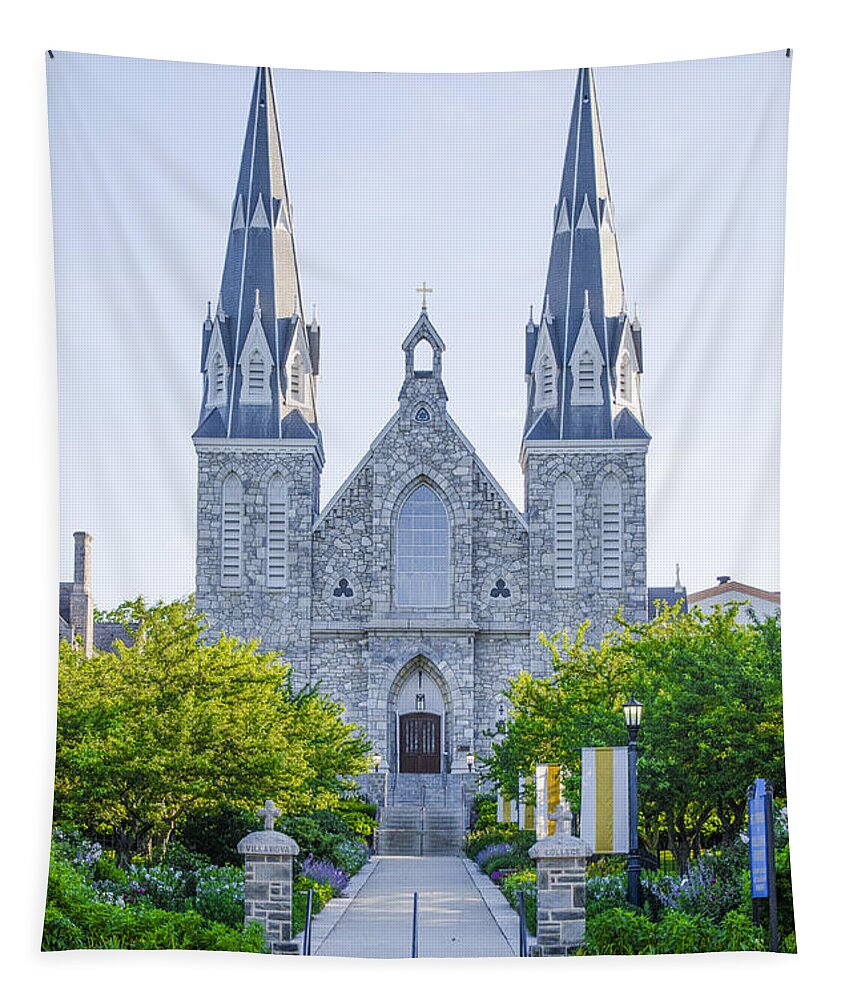 Beautiful Tapestry featuring the photograph Beautiful Villanova Cathedral by Bill Cannon