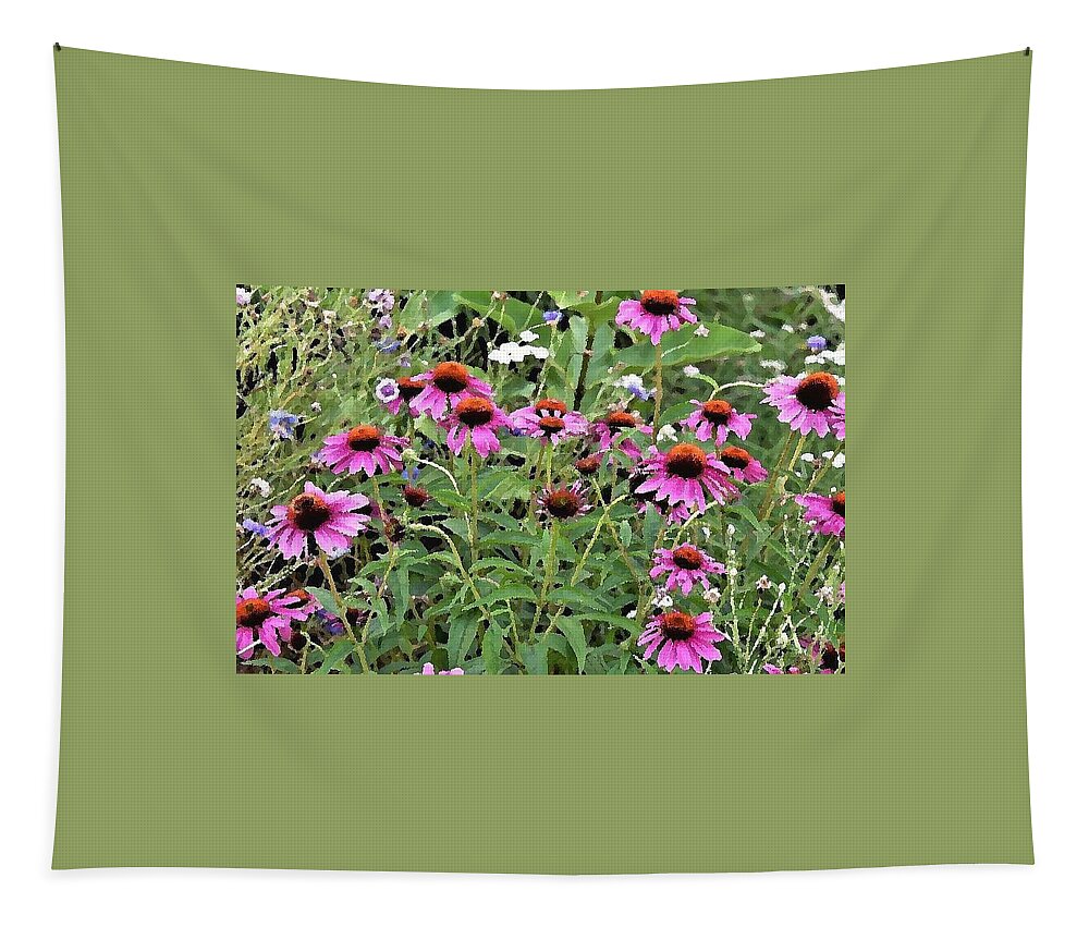 Flowers Tapestry featuring the photograph Beauty in the Flower Garden by Kim Bemis