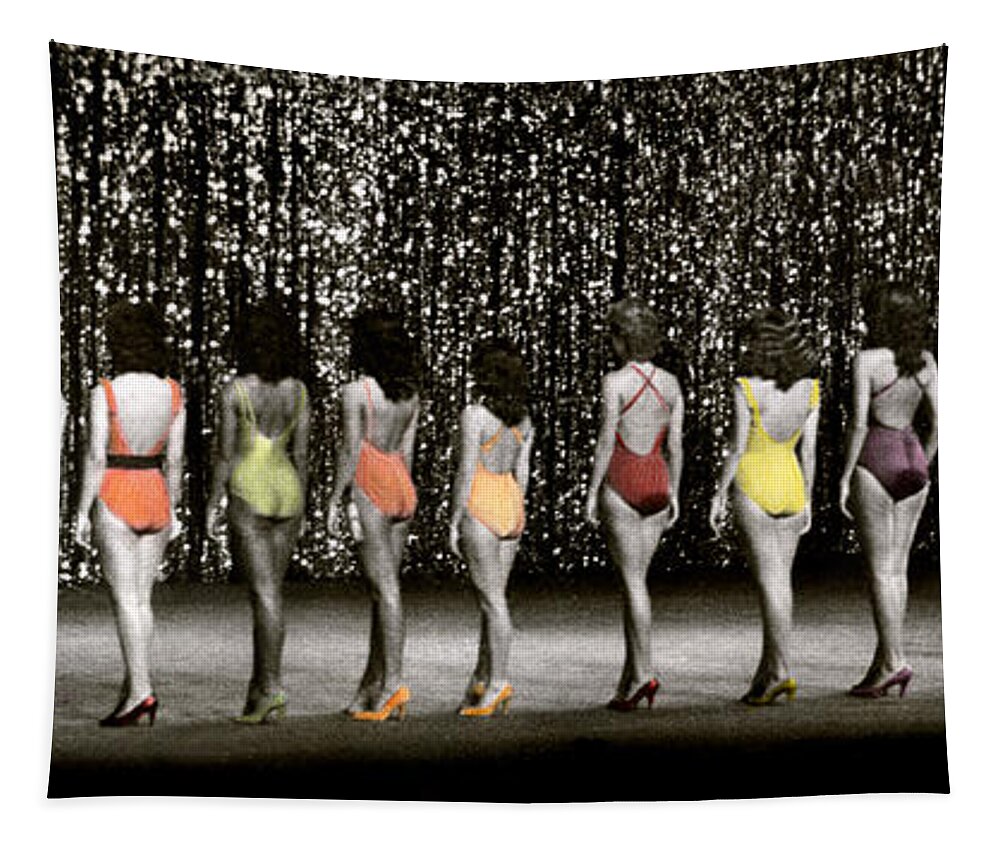 Beauty Pageant Tapestry featuring the photograph Beauty Queen's Backside. by Joe Hoover