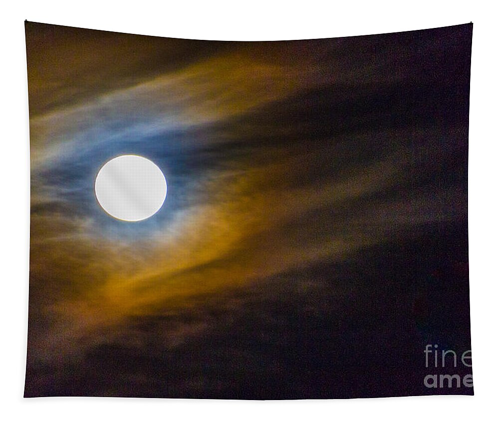 Beaver Moon Tapestry featuring the photograph Beaver Moon by William Norton