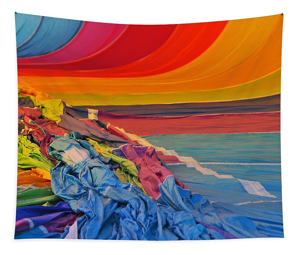 Color Tapestry featuring the photograph Begining to Inflate by Mike Martin