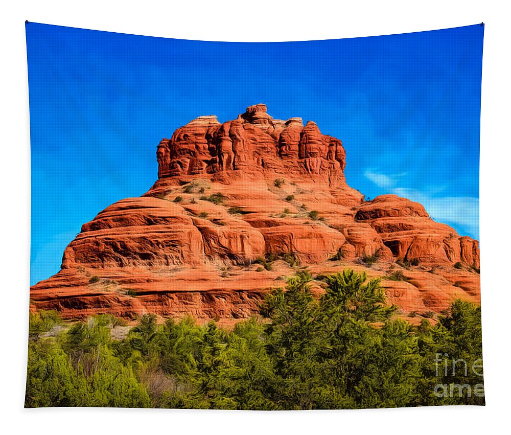 Jon Burch Tapestry featuring the photograph Bell Rock Tower by Jon Burch Photography