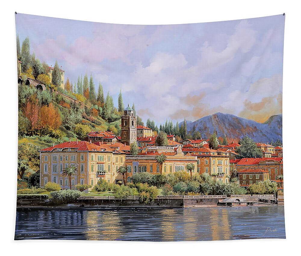 Bellagio Tapestry featuring the painting Bellagio by Guido Borelli