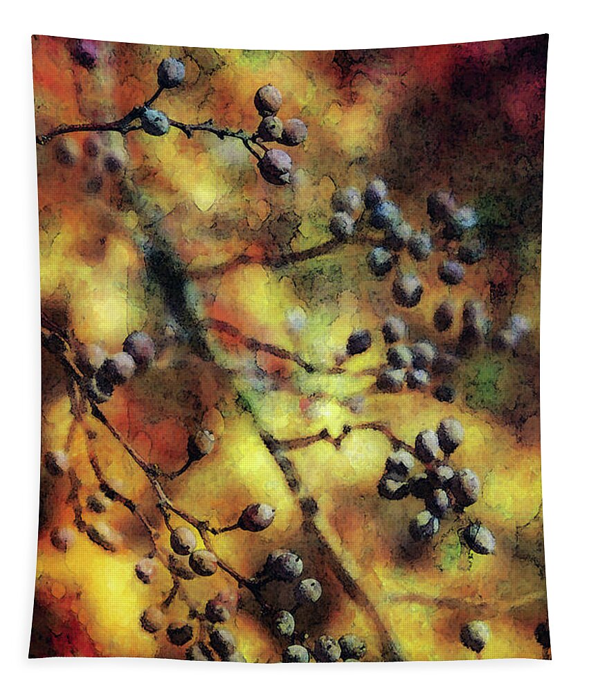 Berry Tapestry featuring the photograph Berry Sunset 7191 IDP_2 by Steven Ward