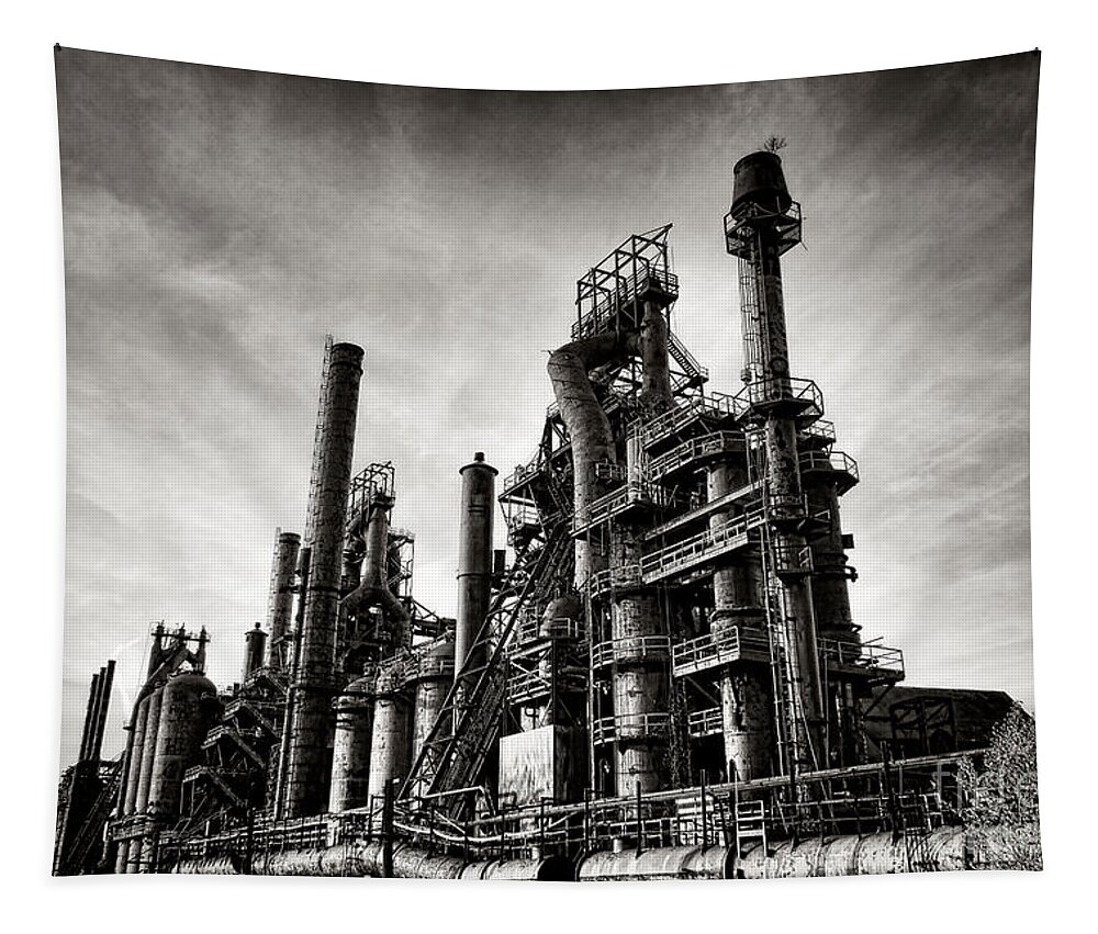 Bethlehem Tapestry featuring the photograph Bethlehem Steel by Olivier Le Queinec