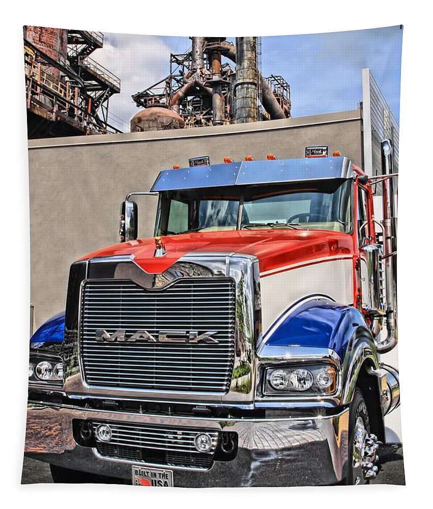 Truck Tapestry featuring the photograph Big MACK by DJ Florek