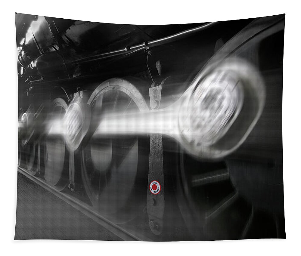 Transportation Tapestry featuring the photograph BIG WHEELS in Motion by Mike McGlothlen
