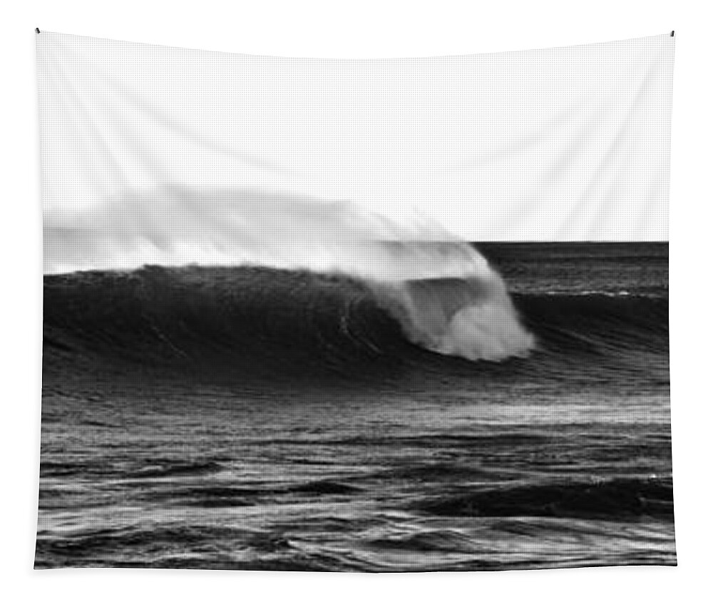 Climate Tapestry featuring the photograph Black and White Wave by Pelo Blanco Photo