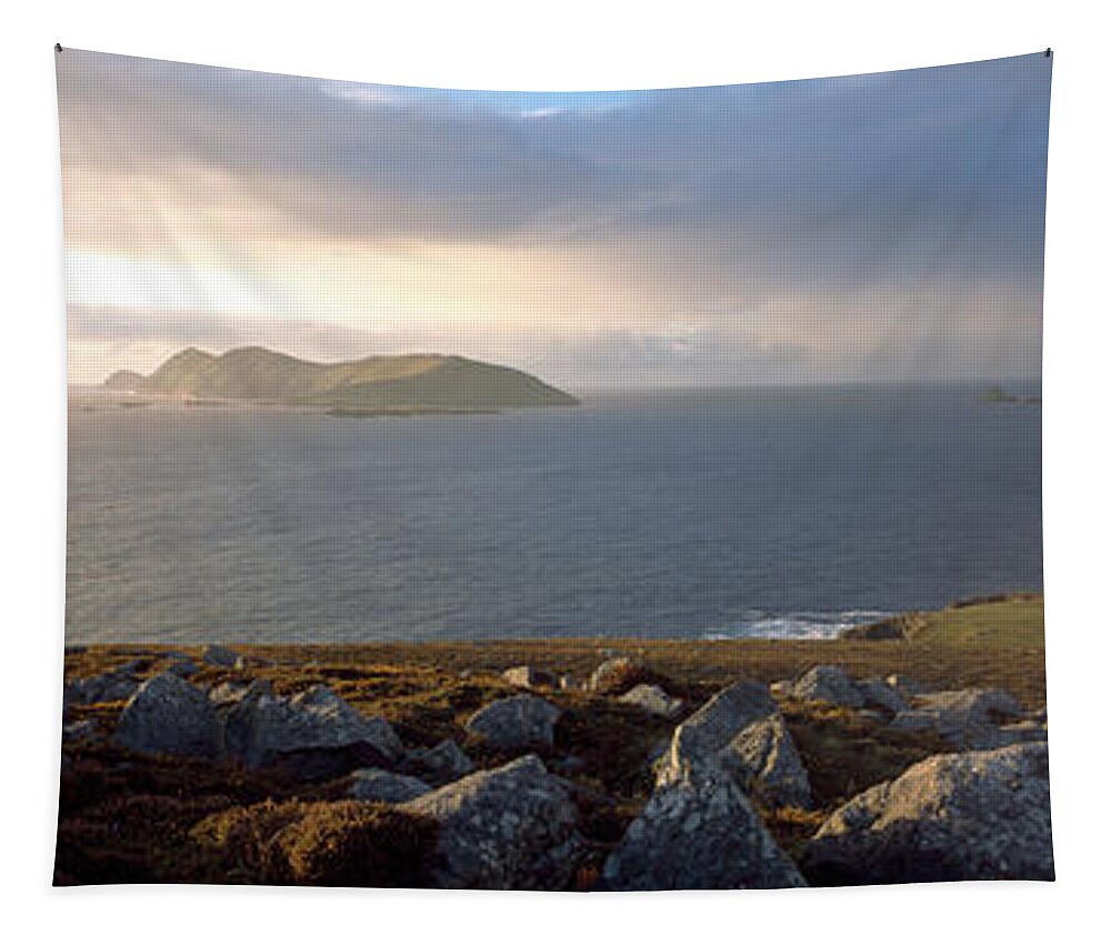 Photography Tapestry featuring the photograph Blasket Islands Co Kerry Ireland by Panoramic Images