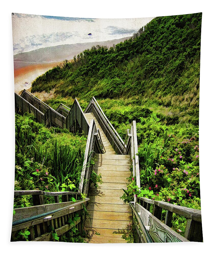 #faatoppicks Tapestry featuring the photograph Block Island by Lourry Legarde
