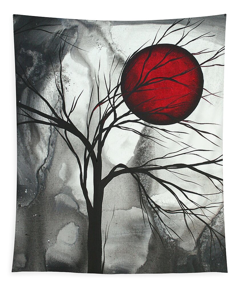 Huge Tapestry featuring the painting Blood of the Moon 2 by MADART by Megan Aroon