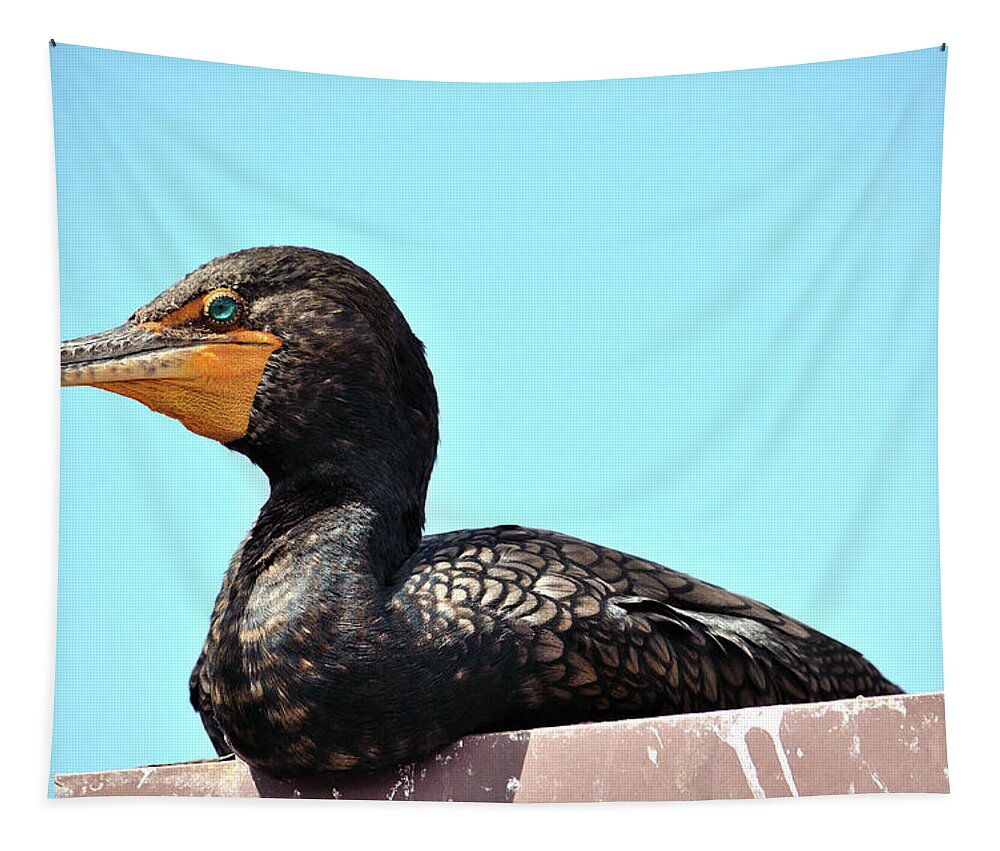 Duck Tapestry featuring the photograph Blue Eye by Richard Ortolano