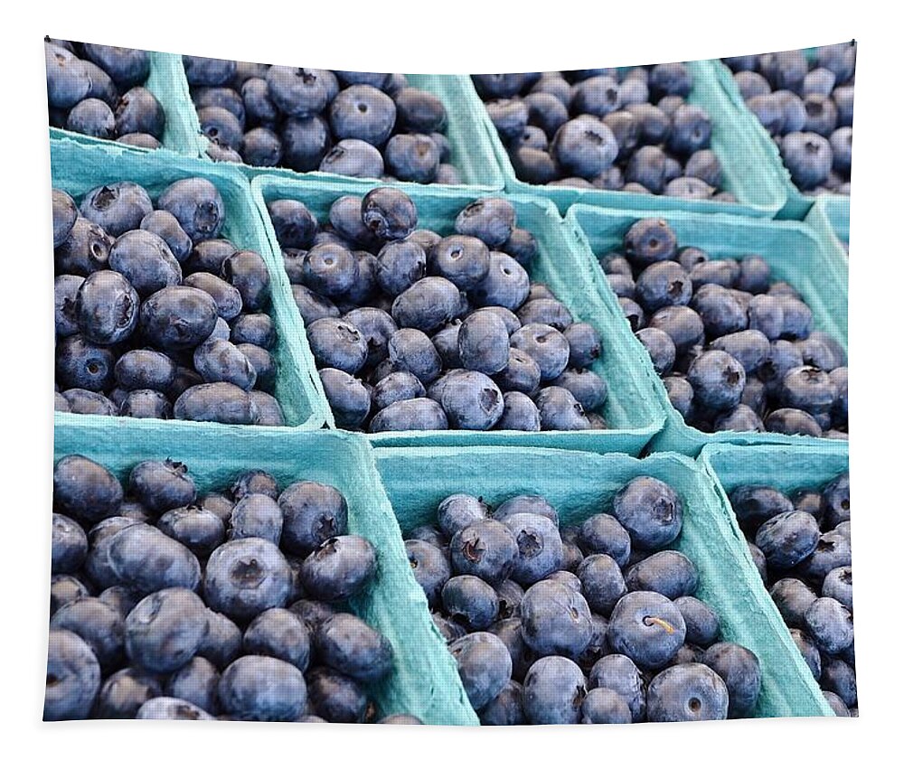 Blueberries Tapestry featuring the photograph Blueberries Forever by Kim Bemis