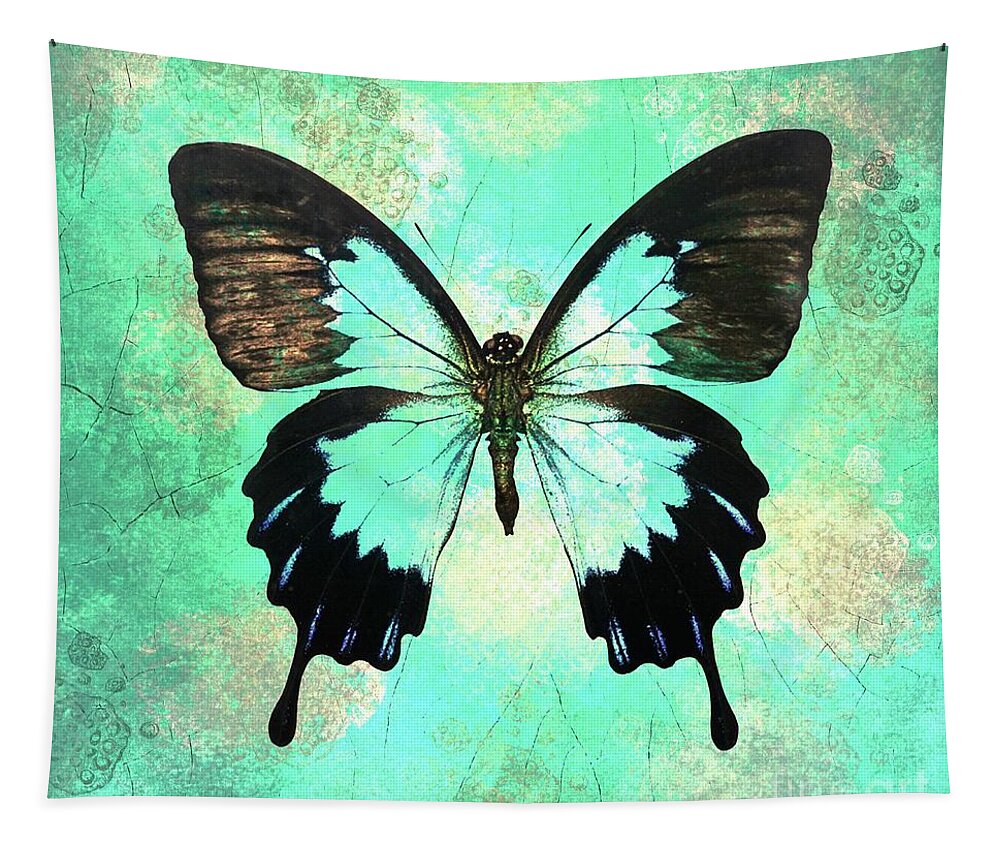 Butterfly Tapestry featuring the digital art Bold Butterfly by Tina LeCour