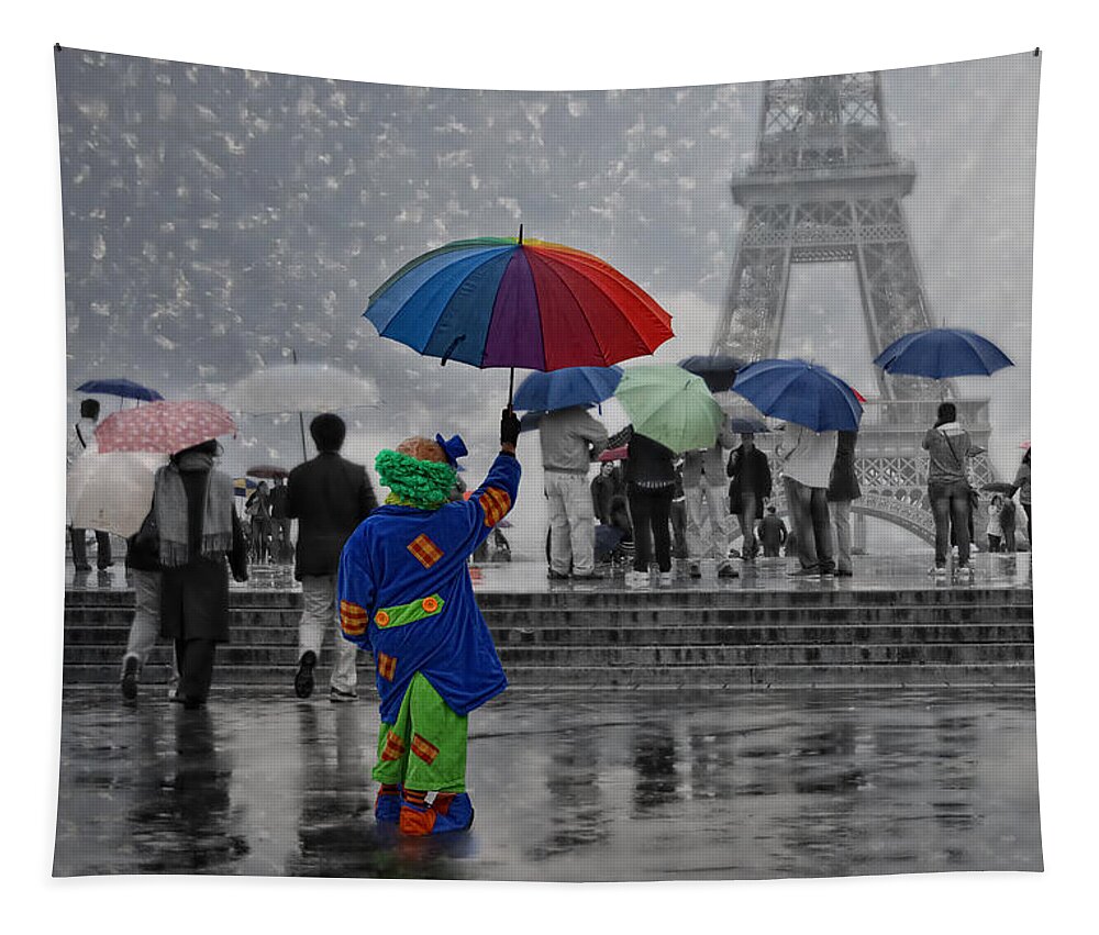 Clown Tapestry featuring the photograph Bonjour Paris by Joachim G Pinkawa