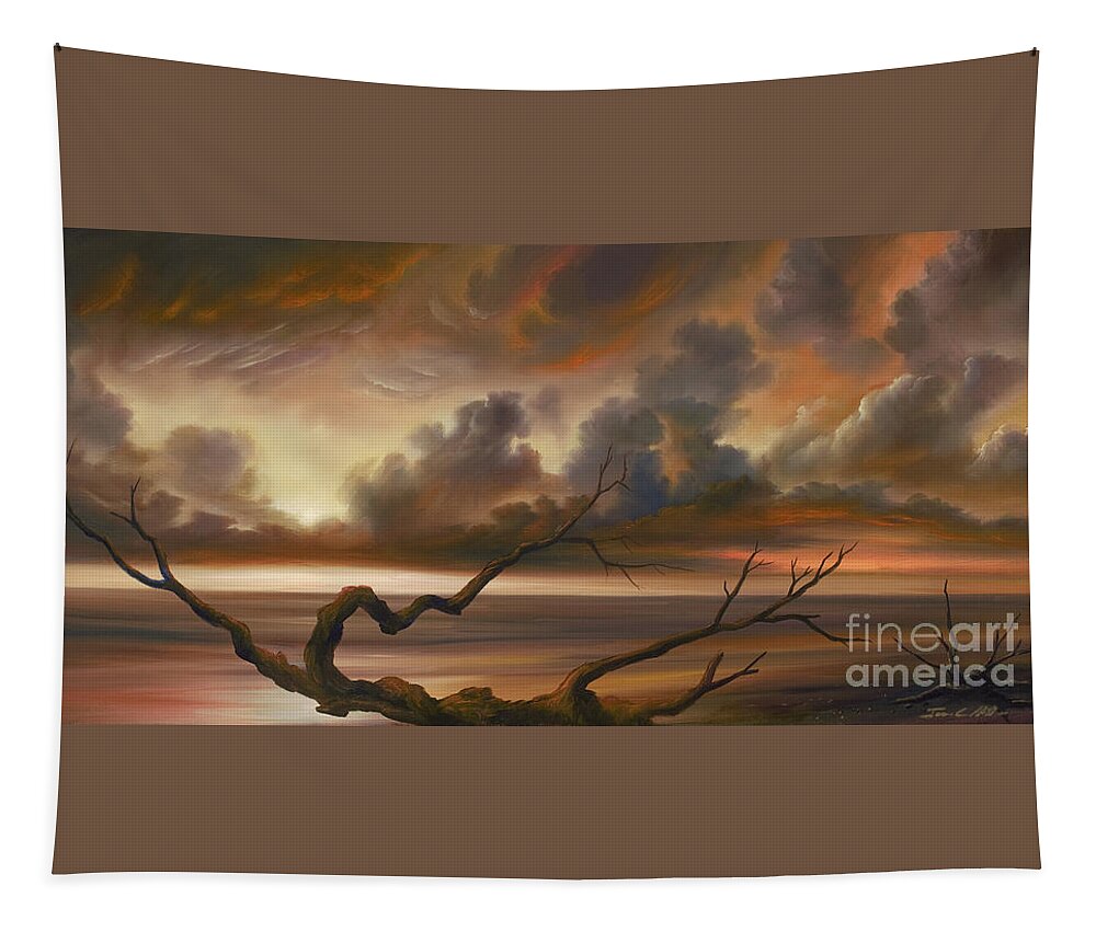 Ocean Tapestry featuring the painting Botany Bay by James Hill