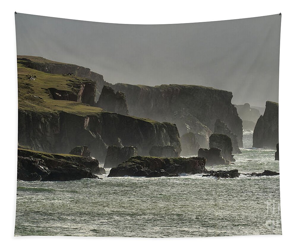 Braewick Tapestry featuring the photograph Braewick Shetland by Lynn Bolt
