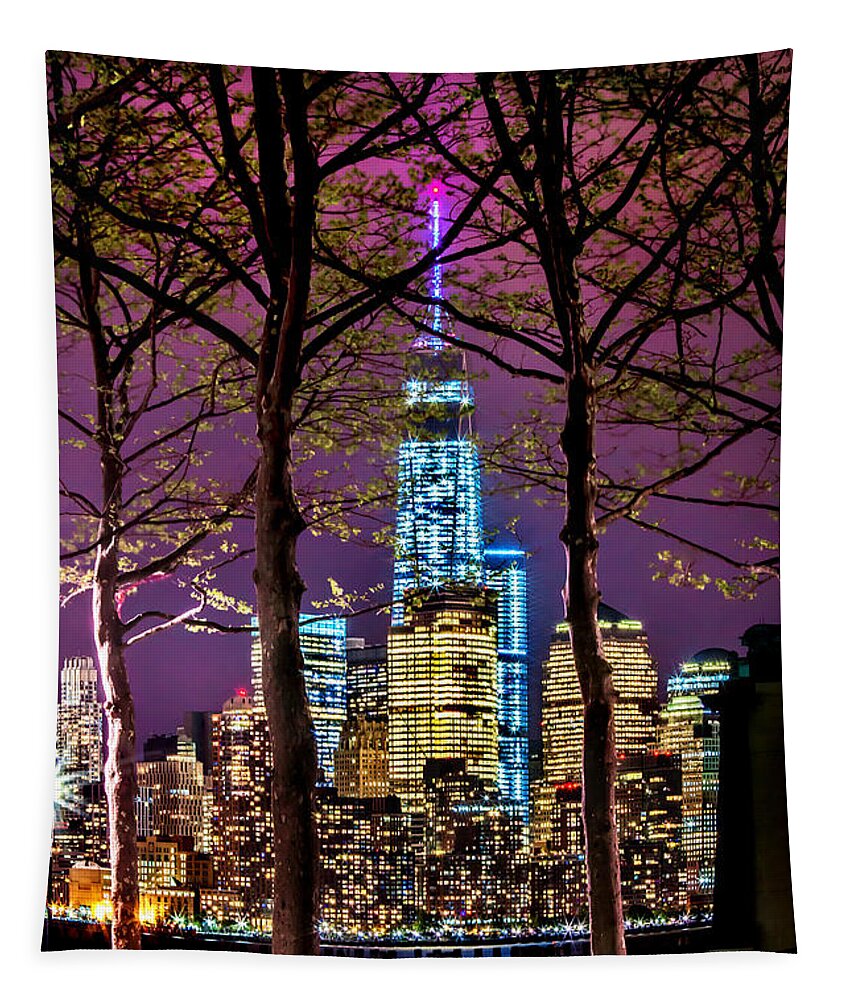 World Trade Center Tapestry featuring the photograph Bright Future by Az Jackson