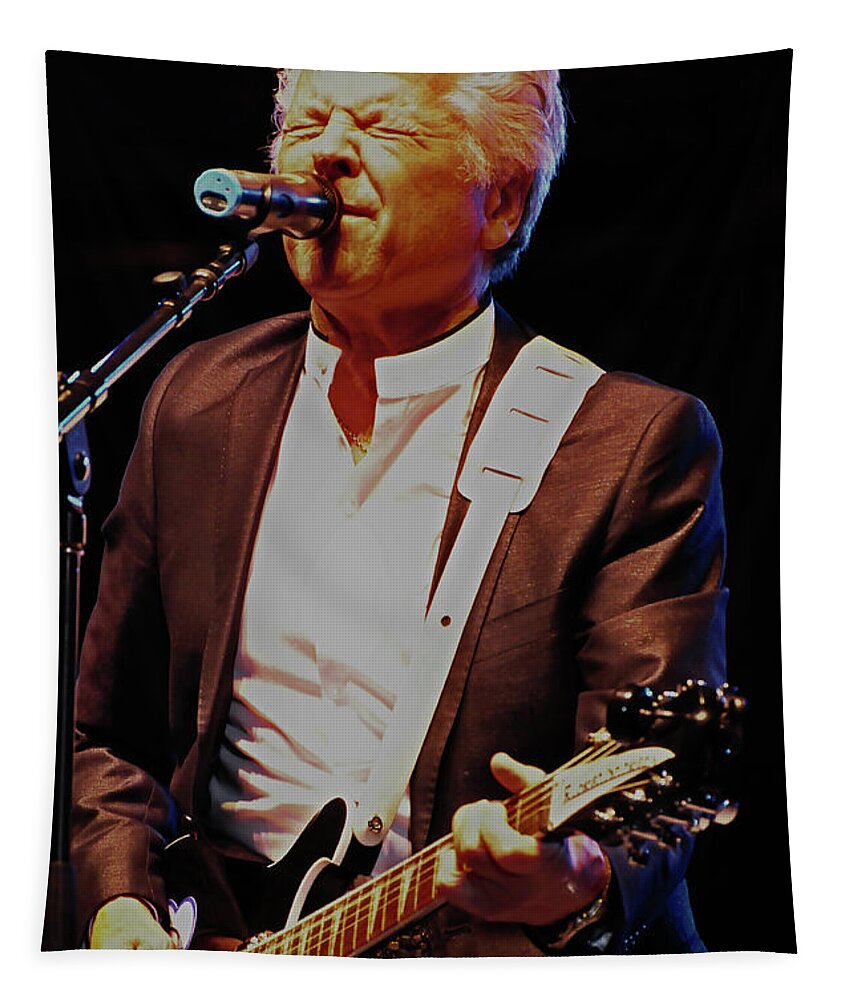 Music Tapestry featuring the photograph British Rock Star by Mike Martin