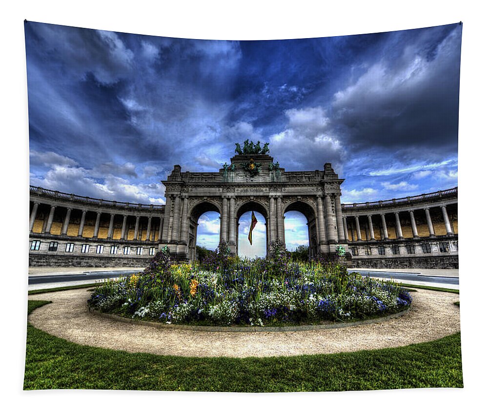 Brussels Tapestry featuring the photograph Brussels Parc du Cinquantenaire by Shawn Everhart