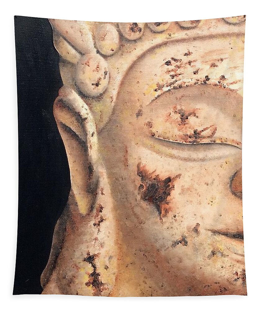 Buddha Tapestry featuring the painting Buddha by Emily Page