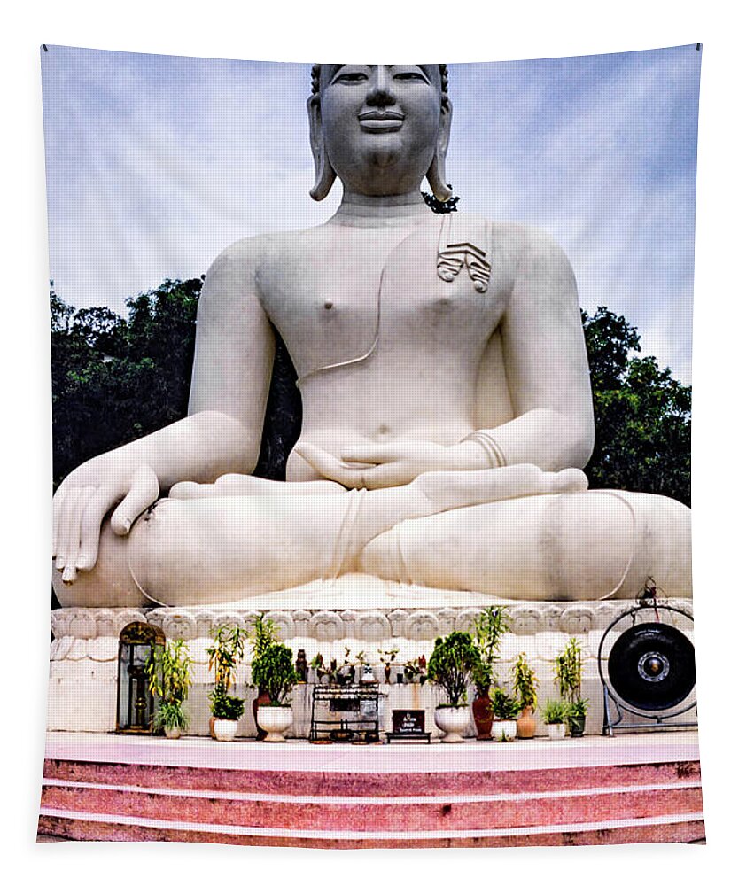 Steve Harrington Tapestry featuring the photograph Buddhist Shrine - Thailand by Steve Harrington