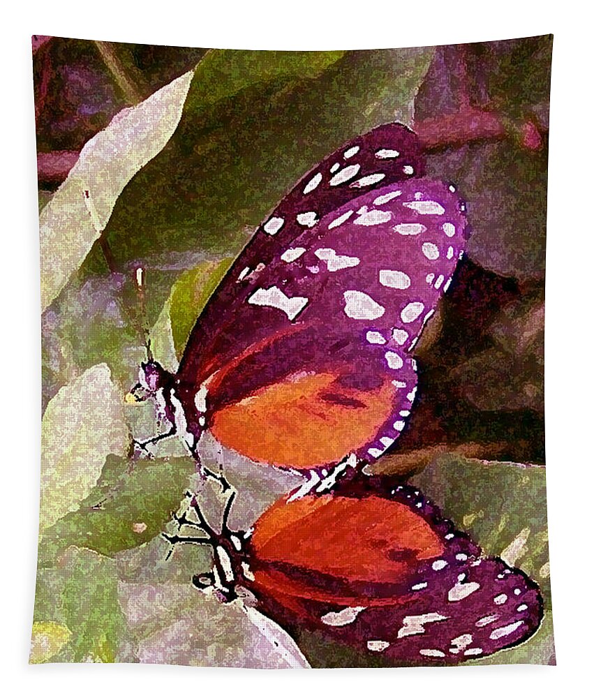 Butterflies Tapestry featuring the photograph Butter Mates by Vallee Johnson