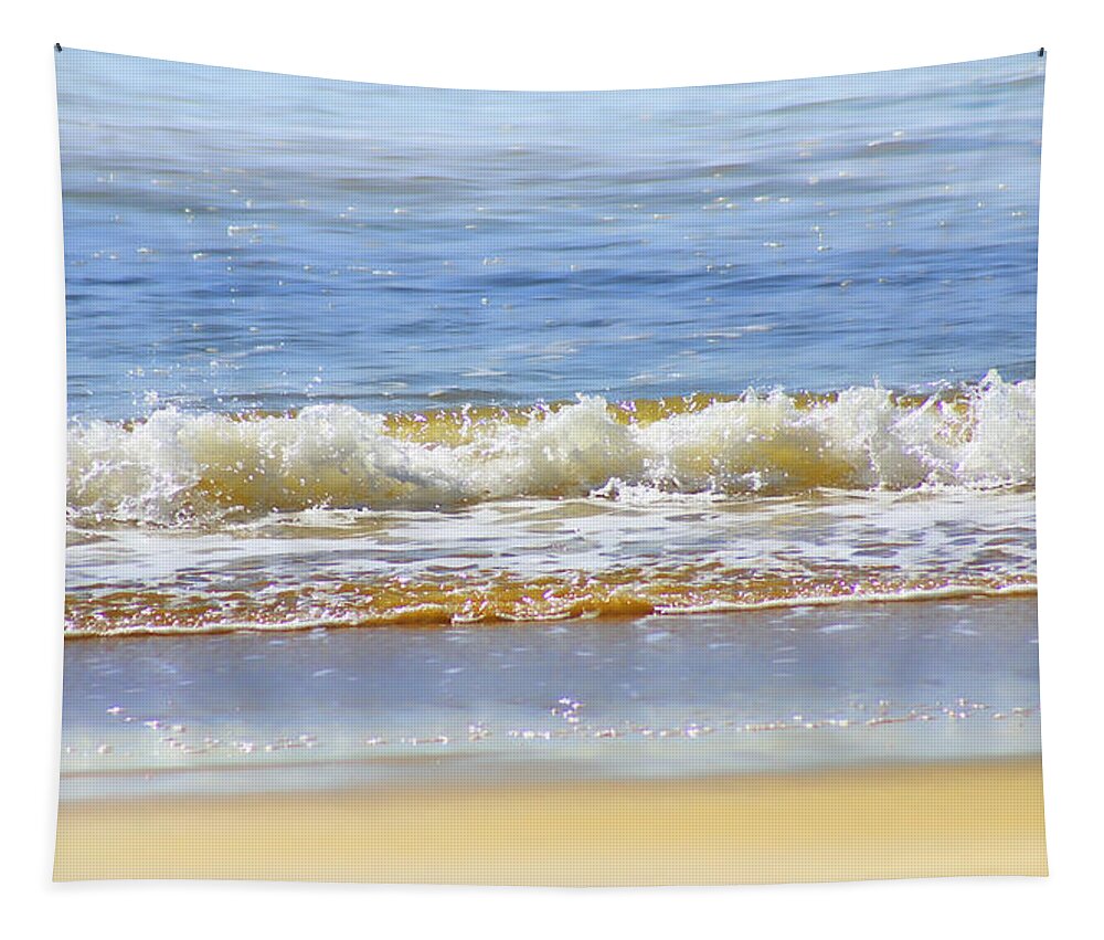 Seascapes Tapestry featuring the photograph By the Coral Sea by Holly Kempe