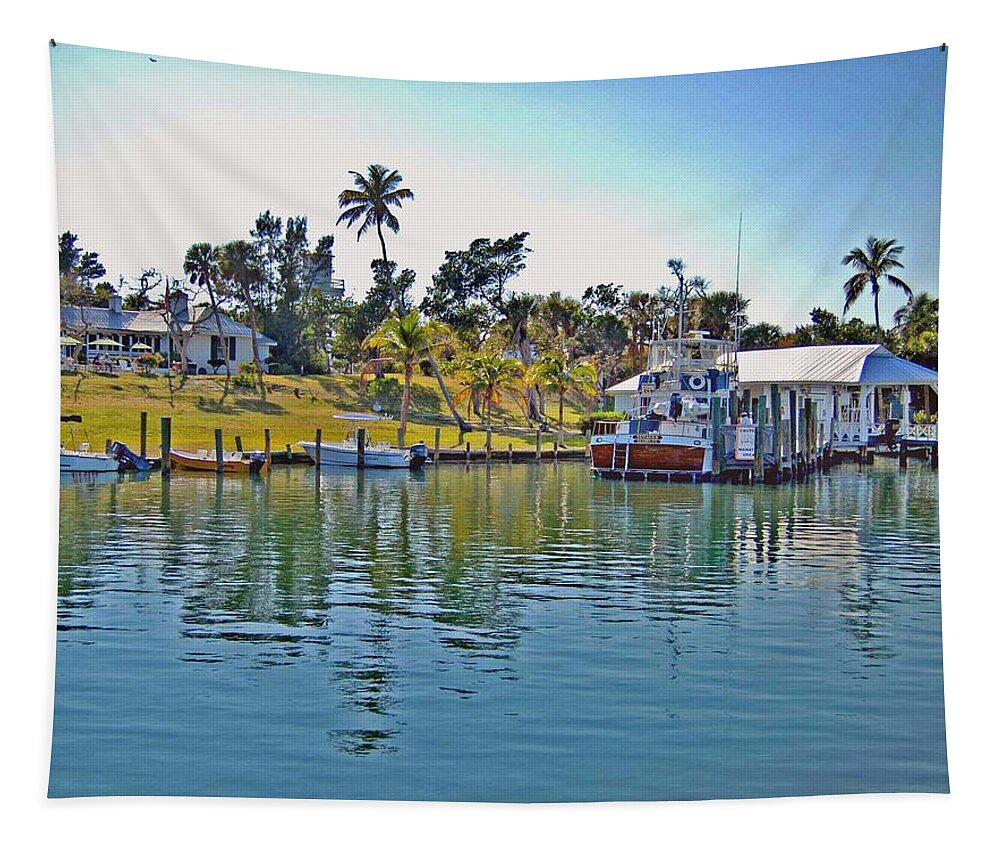 Water Tapestry featuring the photograph Cabbage Key by Michael Thomas
