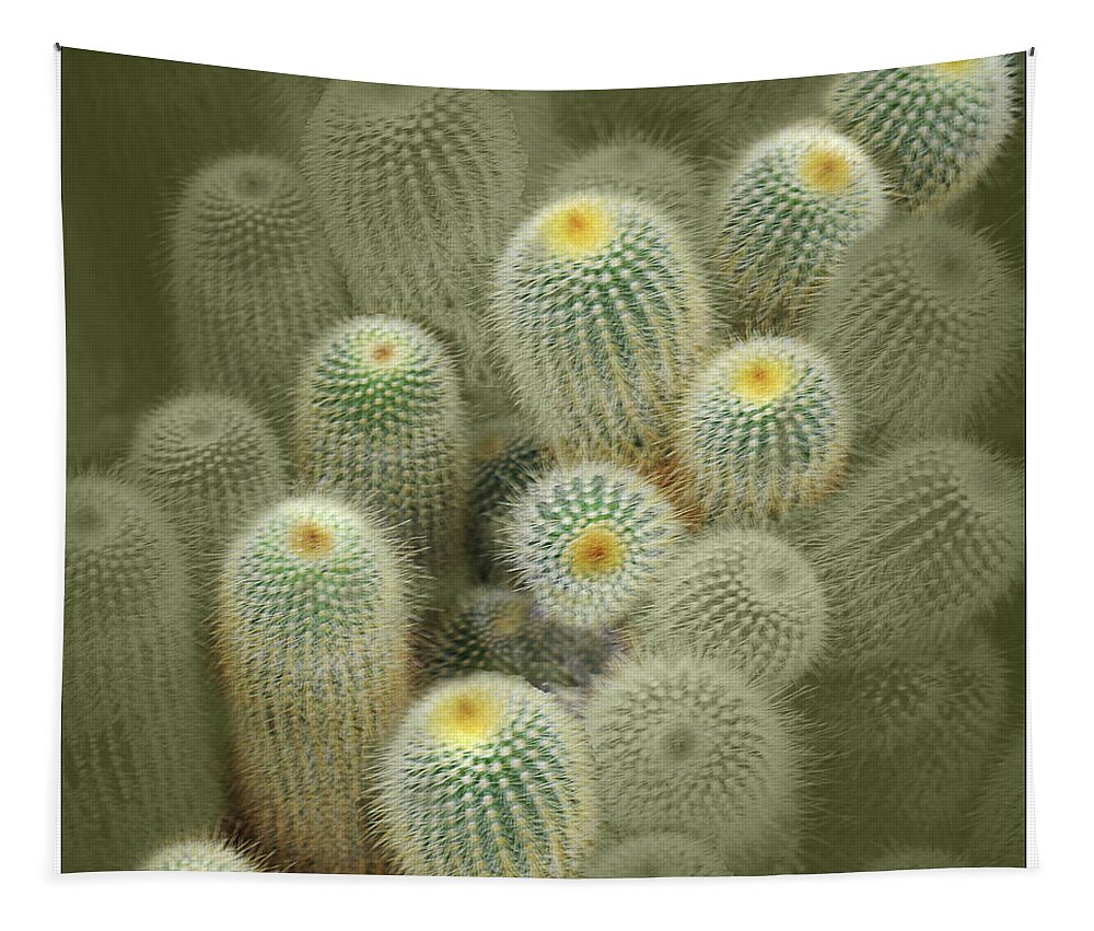 Cactus Tapestry featuring the photograph Cactus Parade by Peggy Dietz