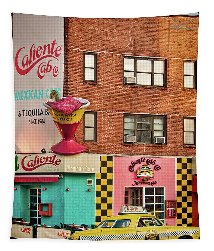Caliente Cab Co Tapestry featuring the photograph Caliente Cab by S Paul Sahm