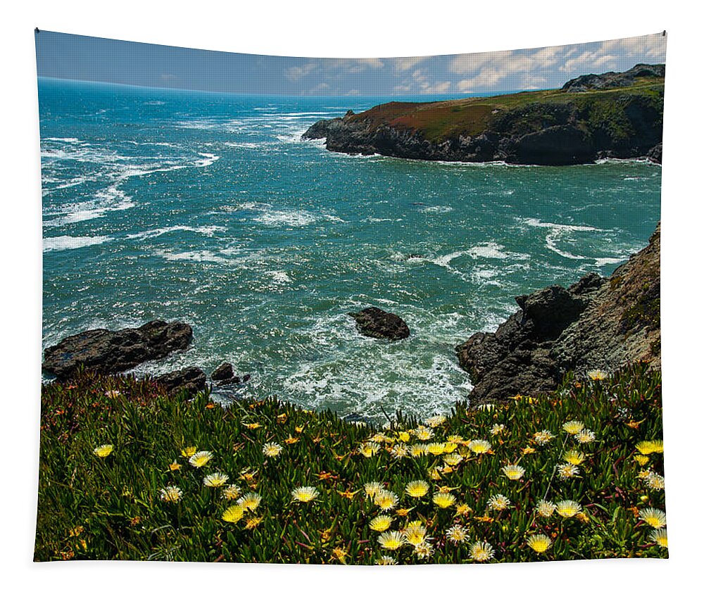 Northern California Tapestry featuring the photograph California Coast by Harry Spitz