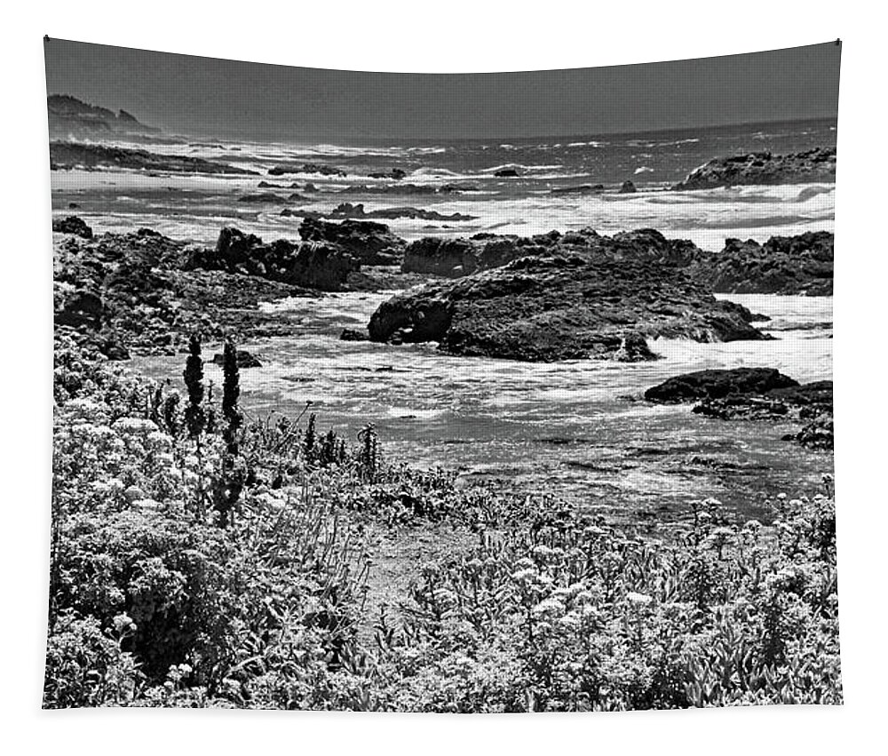 California Coast Tapestry featuring the photograph California Coast No. 9-2 by Sandy Taylor