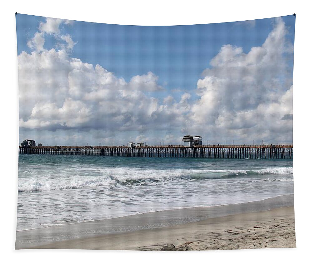 Oceanside Tapestry featuring the photograph California Kisses by Amy Gallagher