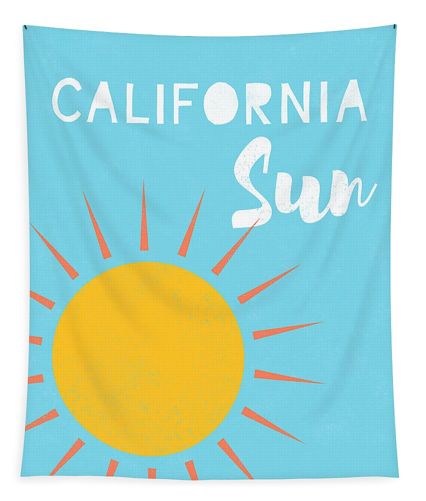 California Tapestry featuring the digital art California Sun- Art by Linda Woods by Linda Woods