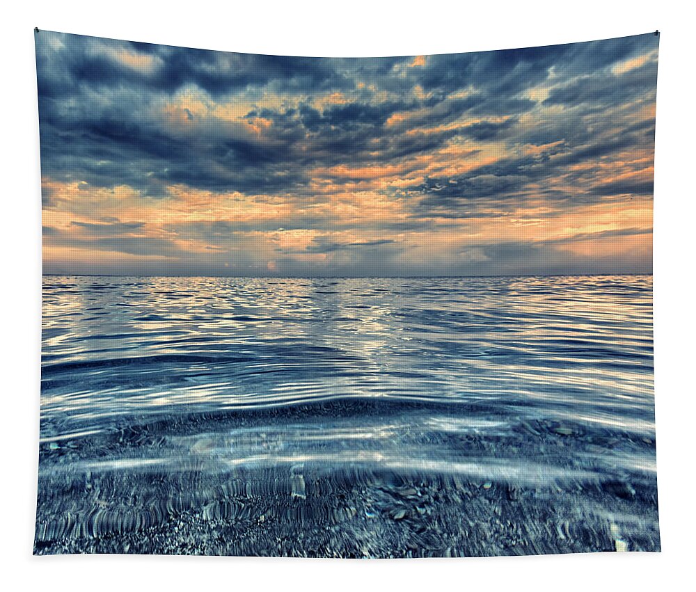 Ocean Tapestry featuring the photograph Calm by Stelios Kleanthous