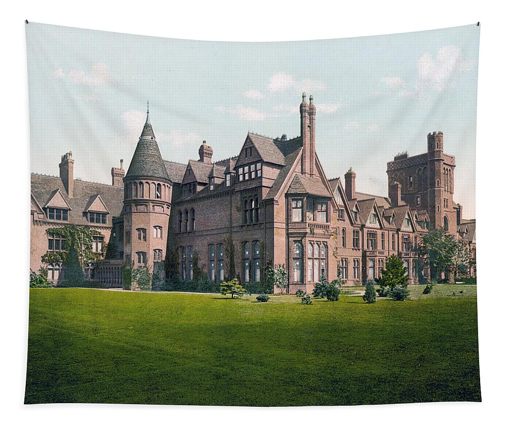 girton College Tapestry featuring the photograph Cambridge - England - Girton College by International Images