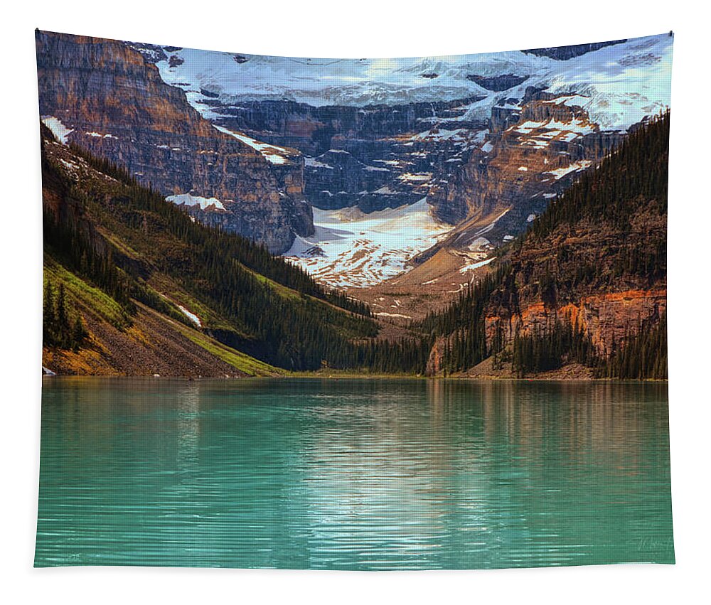 Lake Tapestry featuring the photograph Canadian Rockies In Alberta, Canada by Maria Angelica Maira