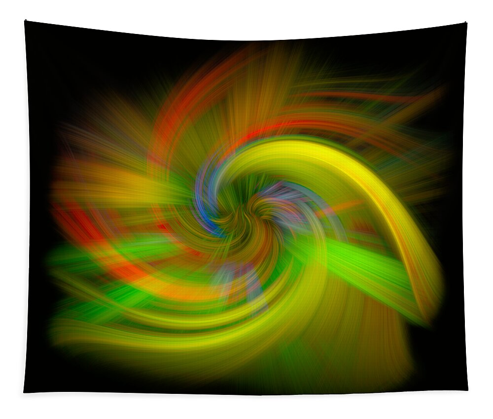 Abstract Tapestry featuring the photograph Candy Mountain Twirl by Debra and Dave Vanderlaan