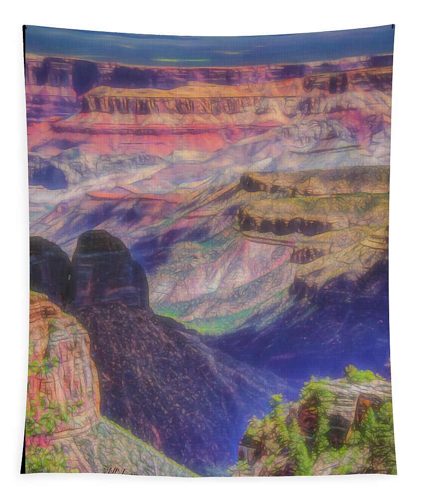 Grand Tapestry featuring the photograph Canyon Color by Will Wagner