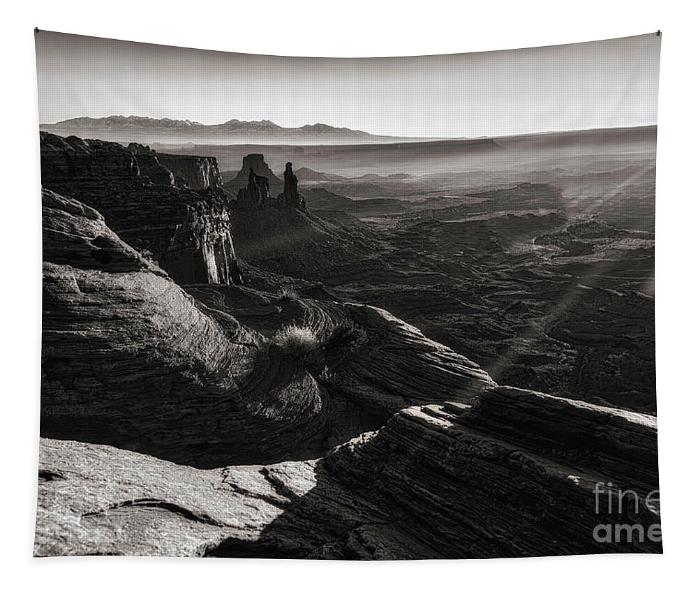 Sunbeams Tapestry featuring the photograph Canyon Sunbeams by Kristal Kraft