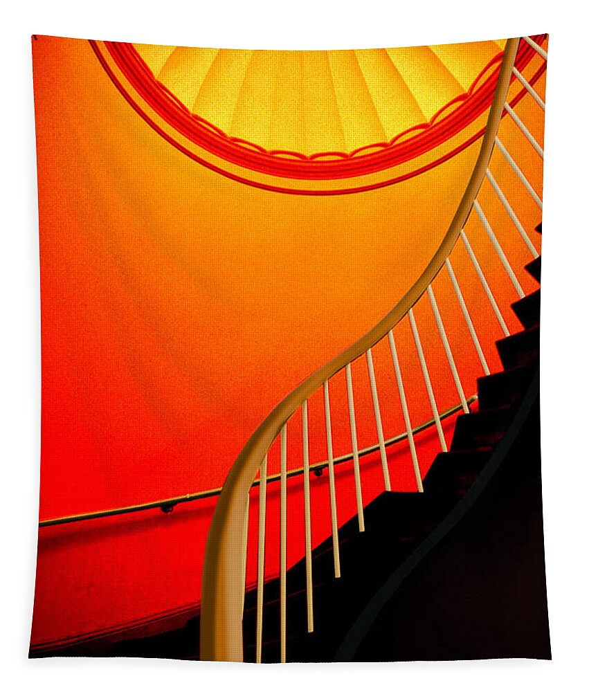 Capital Tapestry featuring the photograph Capital Stairs by Paul Wear